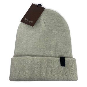 NWT Nordstrom Modena Ribbed Knit Beanie Tan‎ Beige Neutral New Winter Hat Toque